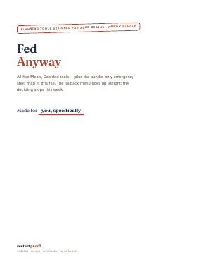 Cover of Fed Anyway