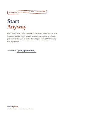 Cover of Start Anyway