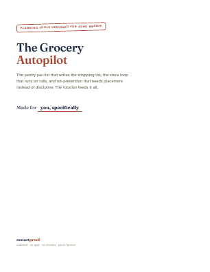 Cover of The Grocery Autopilot