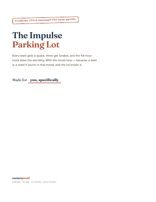 Cover of The Impulse Parking Lot
