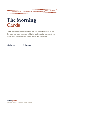 Cover of The Morning Cards