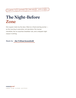 Cover of The Night-Before Zone