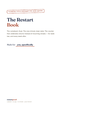 Cover of The Restart Book