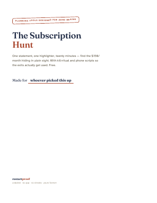 Cover of The Subscription Hunt
