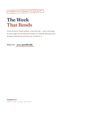 Cover of The Week That Bends