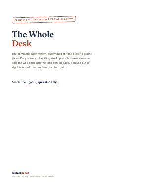 Cover of The Whole Desk