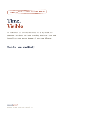 Cover of Time, Visible