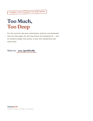 Cover of Too Much, Too Deep