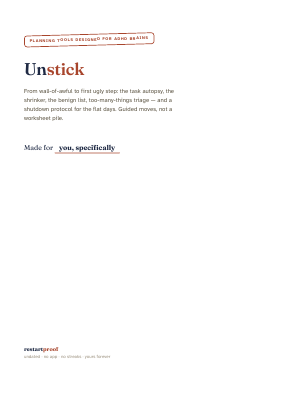 Cover of Unstick