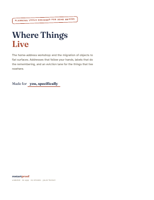 Cover of Where Things Live